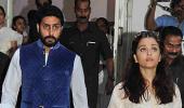 PIX: Abhishek-Aishwarya attend Om Puri's prayer meet