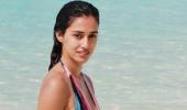 Disha does Kung Fu Yoga in a bikini!