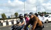 SPOTTED: Salman Khan cycles in Mumbai