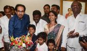 PIX: Lion star Sunny Pawar meets Uddhav Thackeray