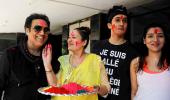 PIX: Govinda celebrates Holi with family