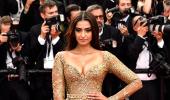 Cannes 2017: Sonam's golden glamour on display