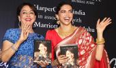 Pix: Deepika launches Hema Malini's book