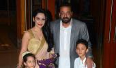 PIX: Sanjay Dutt, Maanyata celebrate Diwali with Jacqueline!