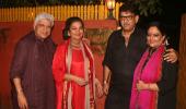 PIX: Shabana Azmi, Javed Akhtar's grand Diwali bash