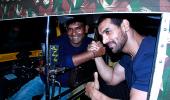 John Abraham takes a rickshaw