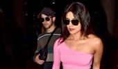 Priyanka and Nick back to pavilion!