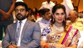 Chiranjeevi, Ram Charan star at dazzling Hyderabad wedding