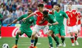 Saudi coach feels the shame in heavy defeat by Russia