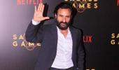 PIX: Radhika, Surveen watch Sacred Games with Saif