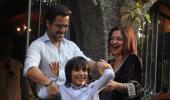 PIX: Emraan Hashmi, Pooja Bhatt at cousin's engagement