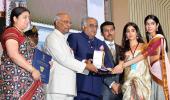 Boney, Jahnvi, Khushi accept Sridevi's National Award