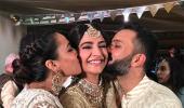 Inside #SonamKiMehendi: Sonam gets a kiss from hubby Anand, Swara!