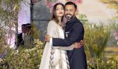 Couple cool: Sonam and Anand at their reception