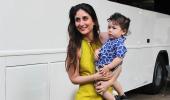 Taimur surprises mommy at work