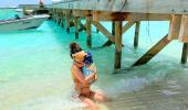 Taimur and Inaya discover the beach