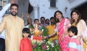 PIX: Shilpa Shetty, family bid adieu to Ganpati