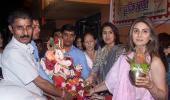 PIX: Neetu, Riddhima say goodbye to Bappa