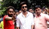 PIX: Ranbir, uncles at RK's last Ganpati visarjan