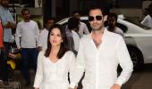 Sunny Leone, Daniel Weber at a prayer meet