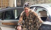 PIX: Kareena takes Taimur to a Christmas party