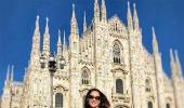 Madhuri's family vacation in Italy