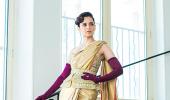 Cannes: Kangana gives the sari a hot twist!