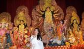 Rani, Kajol, Priyanka celebrate Durga pooja