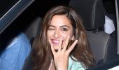 PIX: Kriti watches Housefull 4 with Kriti