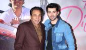 WATCH: Dharmendra sets the stage for grandson Karan