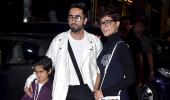 PIX: Nushrat watches Dream Girl with Ayushmann