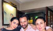 Kareena celebrates Saif's 50th birthday with a kiss!