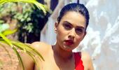 PIX: Nia Sharma sizzles in a RED HOT bikini