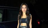 PIX: Nushrat watches a film with Ileana, Yami