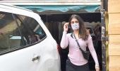 PIX: Rhea Chakraborty gets ready for work