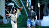 Bigg Boss 14: Rubina falls into the pool!