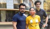 Aamir meets up with his kids