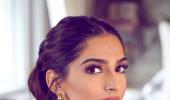 Look what's hanging from Sonam's ears!