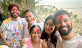 Katrina-Vicky celebrate their FIRST Holi