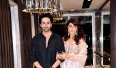 Kriti, Rakul celebrate with Ayushmannn-Tahira