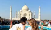 Kartik-Kriti's Day Out At The Taj Mahal