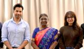 Varun-Samantha Meet President Murmu