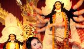 Rani, Kajol, Sushmita Celebrate Durga Pooja