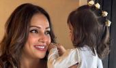 Bipasha's Adorable Moment With Devi