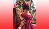 Bipasha's Cute Christmas Moment With Devi