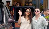 Priyanka, Nick Arrive For Ambani Wedding