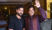 Shatrughan With Zaheer, Says Khamosh!