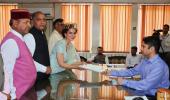 Kangana Files LS Nom; Attacks Congress