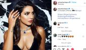 Priyanka Stuns In Plunging Neck Gown