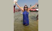 Lisa Ray Visits Maha Kumbh Mela